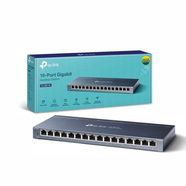 Hub Switch 16p.tp-link Tl-sg116 10/100/1000mbps