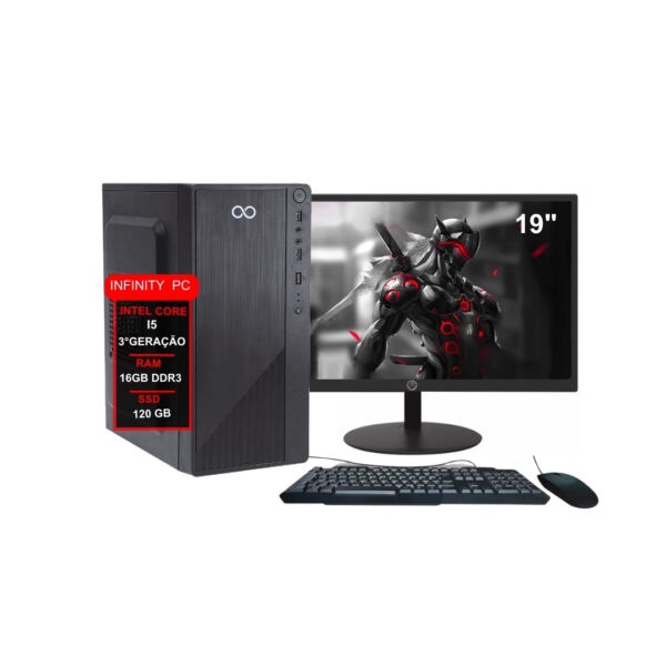 Computador I5 3ª 16gb Ddr3 120gb Monitor 19