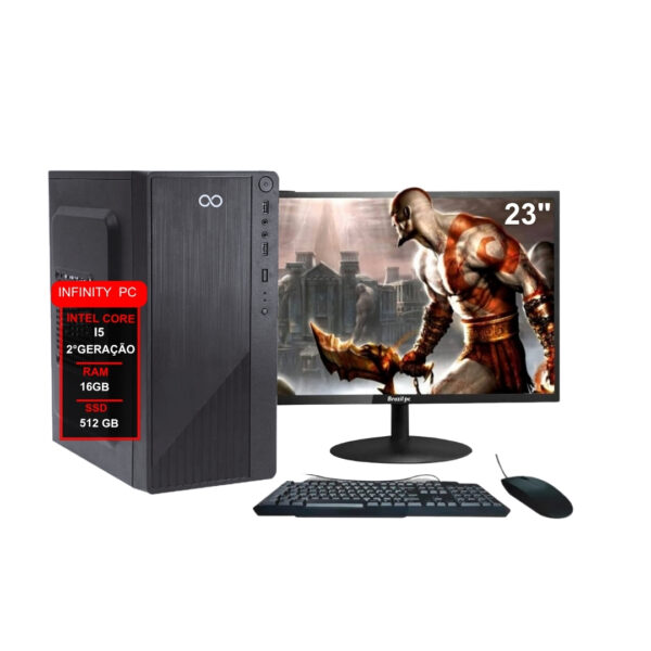 Computador I5 2ª 16gb Ddr3 Ssd512gb Monitor 23