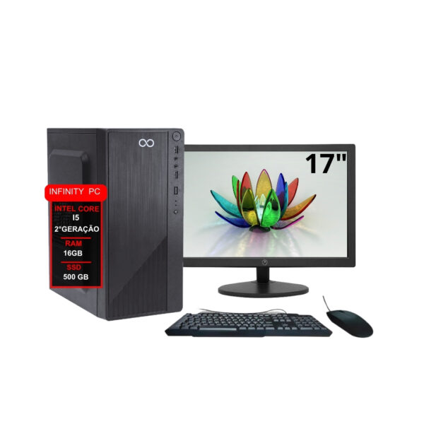 Computador I5 2ª 16gb Ssd 500gb Monitor 17