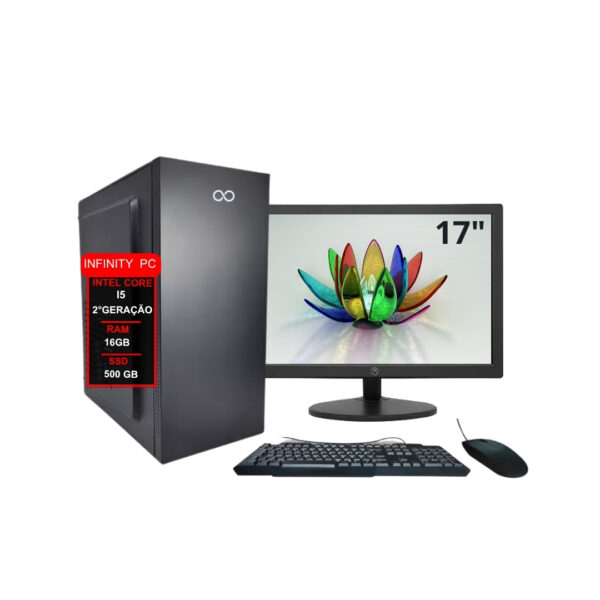 Computador I5 2ª 16gb Ssd 500gb Monitor 17