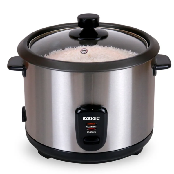 Panela de Arroz Elétrica Itatiaia MID VIS ? 1,5L ? 220V ? 500W ? Inox