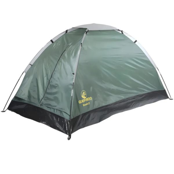 Kit Camping Guepardo Barraca Koala 2 Pessoas Verde + Colchão Inflável Solteiro Dott Azul 186cm